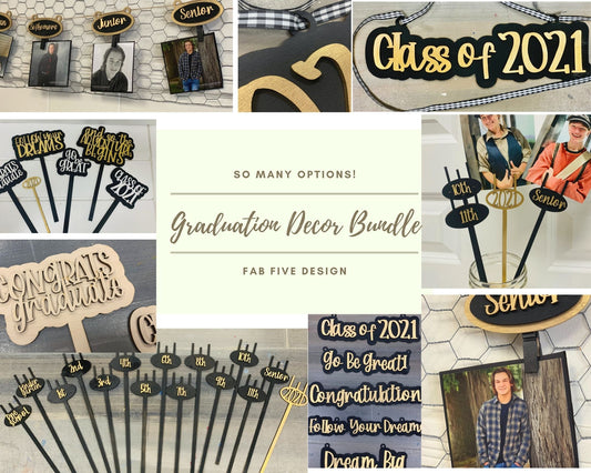 Graduation Decor BUNDLE SVG LASER READY