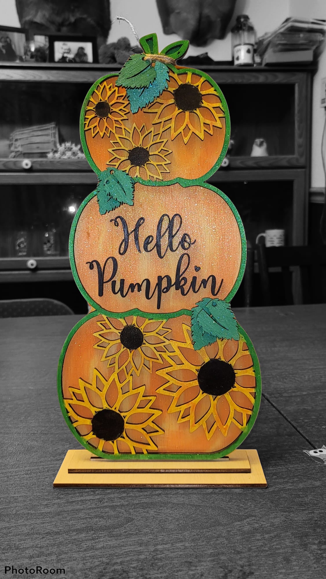 Standing Stacked Pumpkins, 48" XL