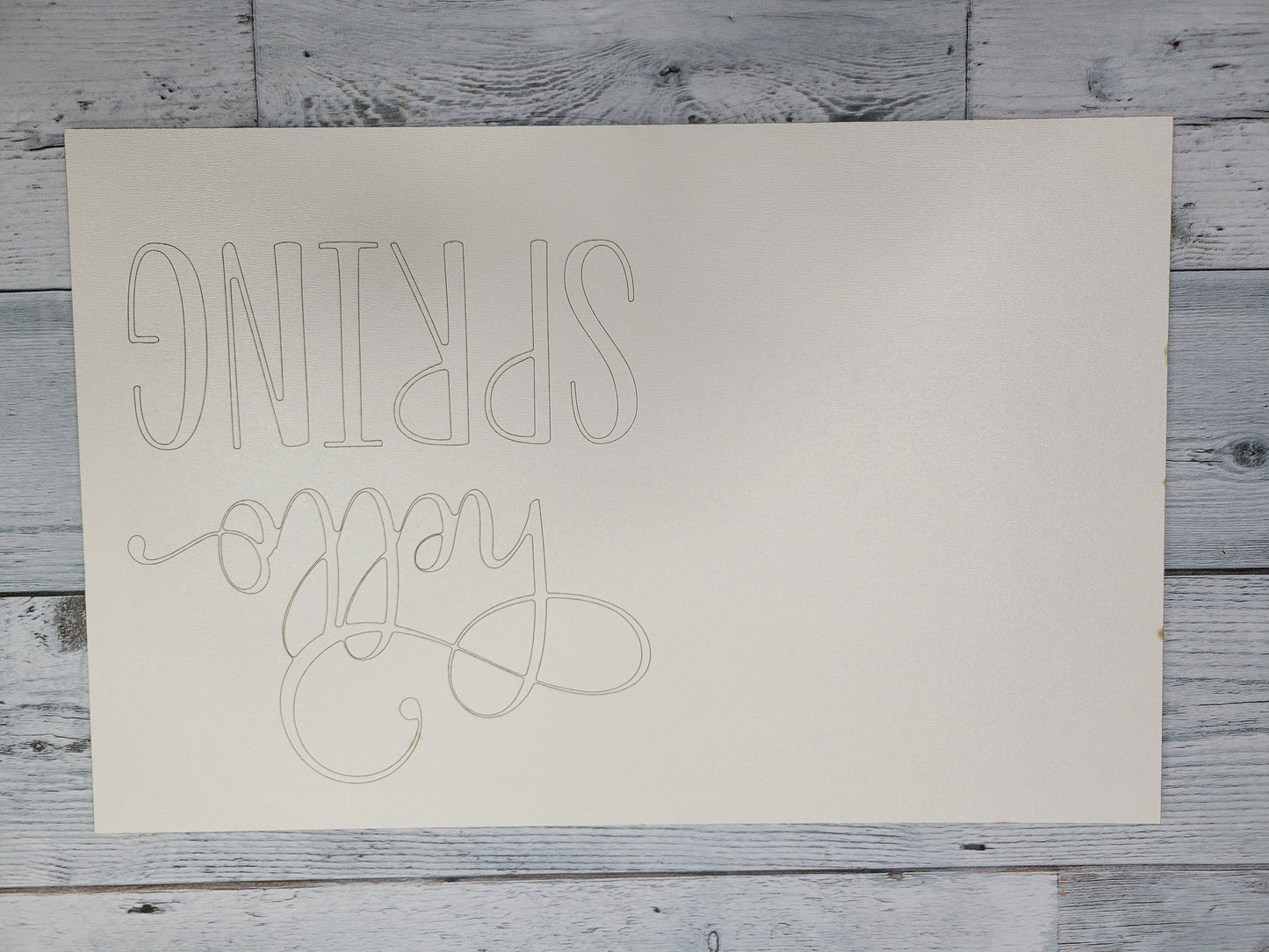 Hello Spring Floral Rectangle  SVG Laser Ready File