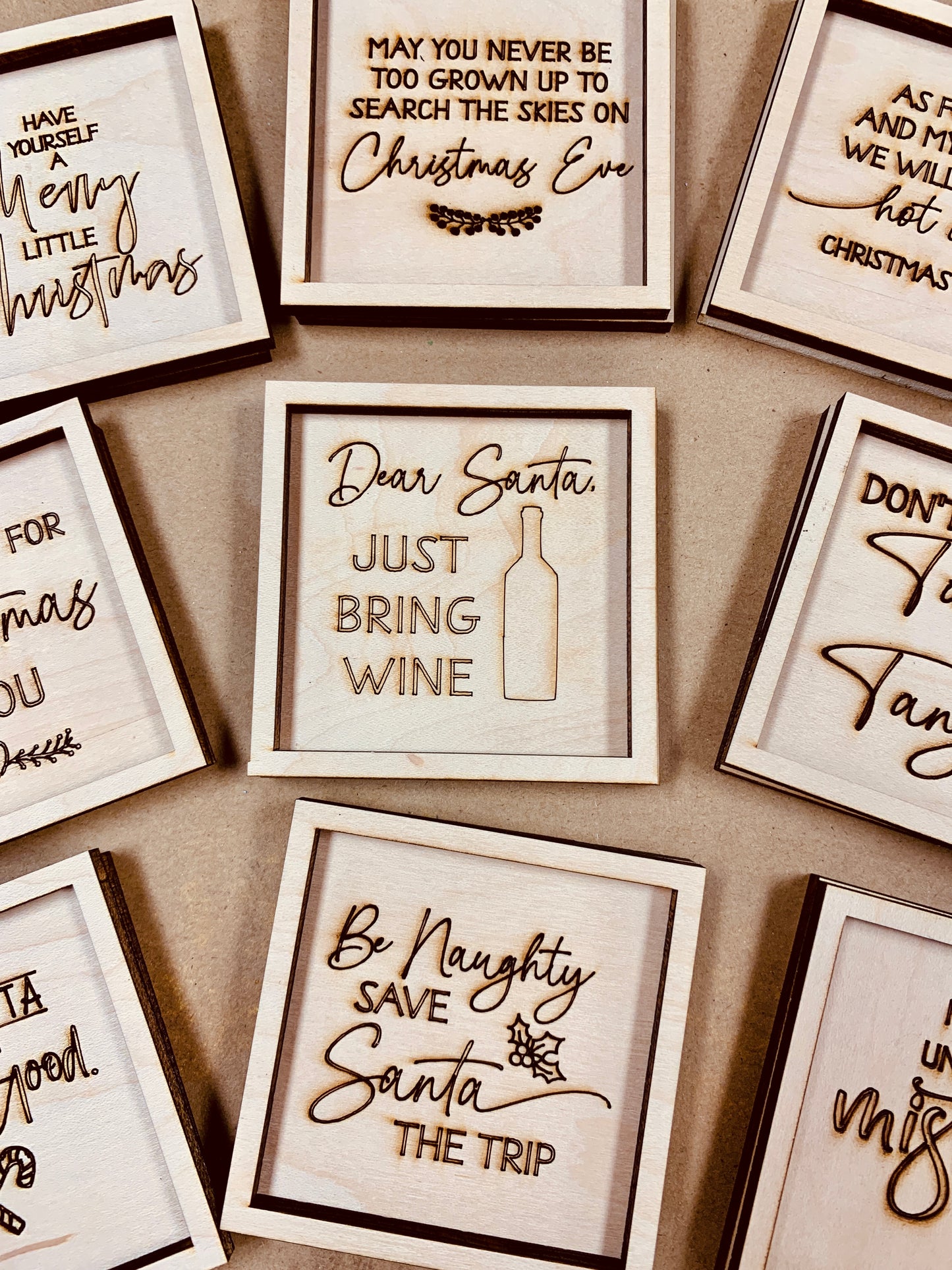 Holiday Farmhouse Miniature Christmas SVG Laser Ready File