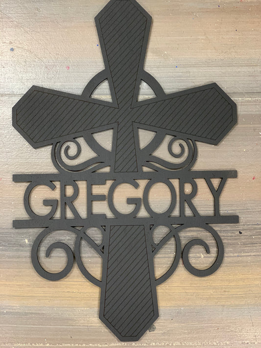 Personalized Wood Cross
