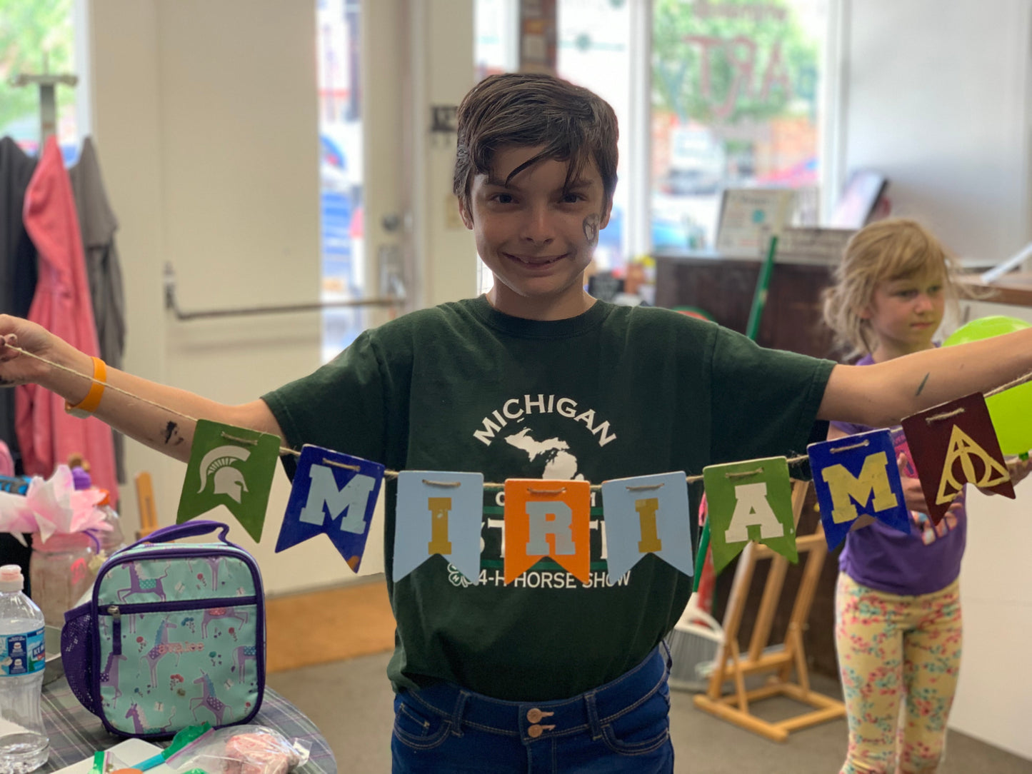 DIY Birthday pARTy Name Banners & SLIME!