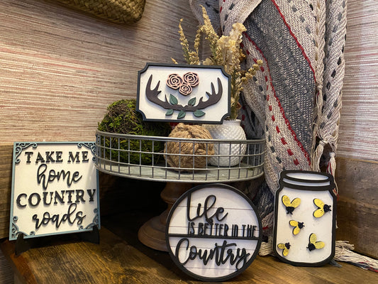 Country Life Tiered Tray