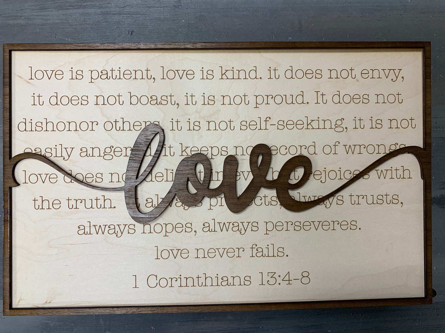 Layered Quotes: Love is Patient