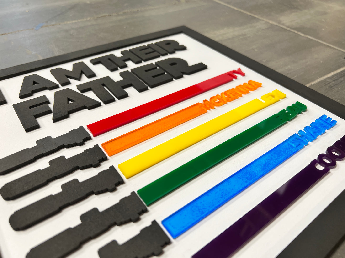 I Am Their Father: Custom Sign