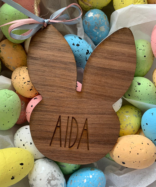 Easter Basket Tags: Bunny Head