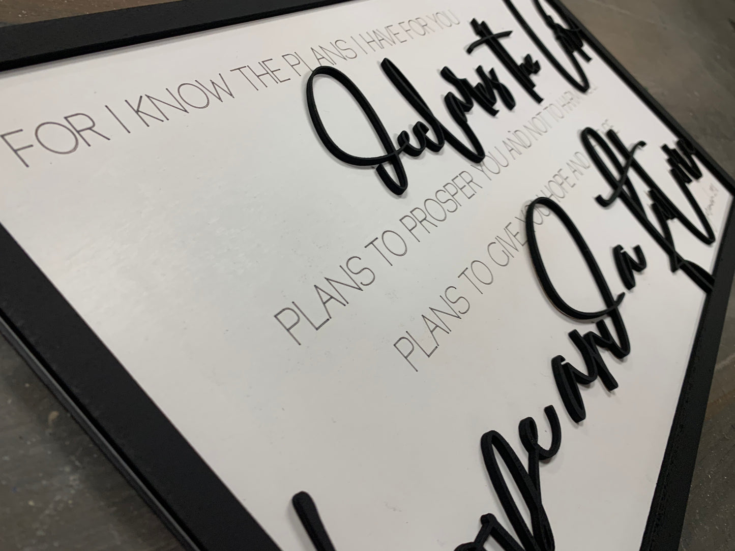 Layered Quote: Plans I Have for You Hope Future Jeremiah  SVG FILE GLOWFORGE LASER READY