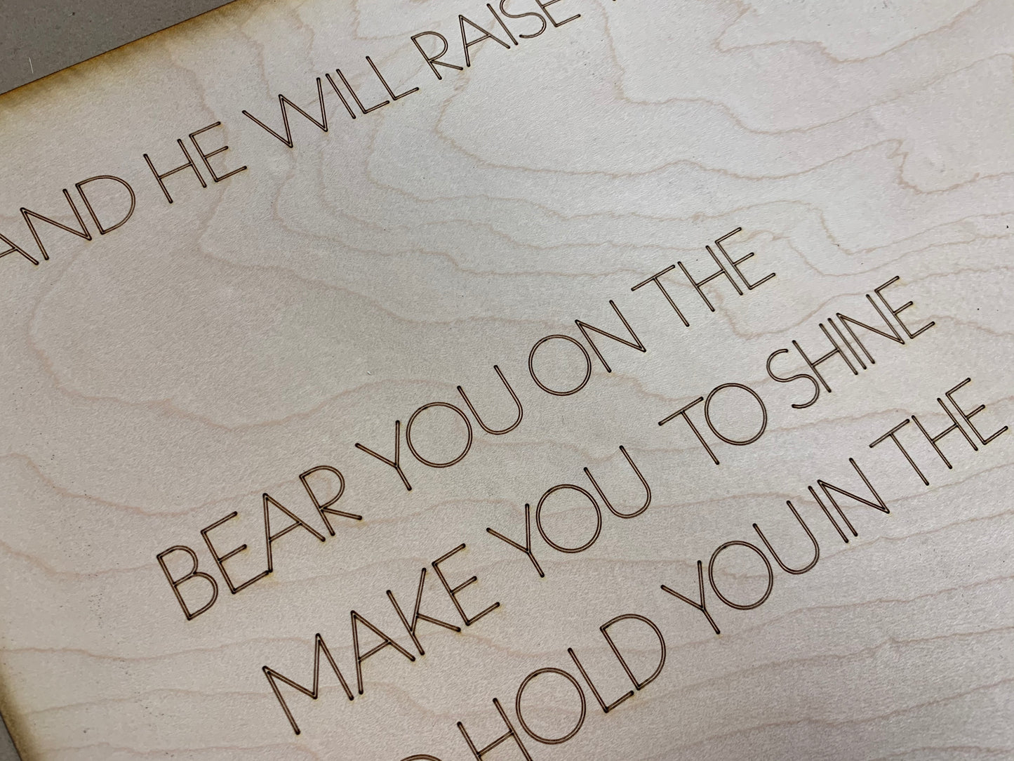 Layered Quote: Eagles' Wings SVG Laser File GLOWFORGE ready