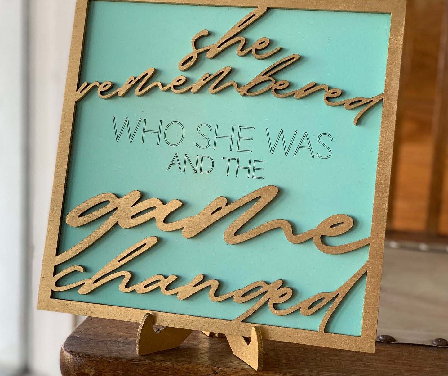 Layered Sign: Set of 2 Fierce Heart Game Changed Glowforge Ready Laser Files SVG