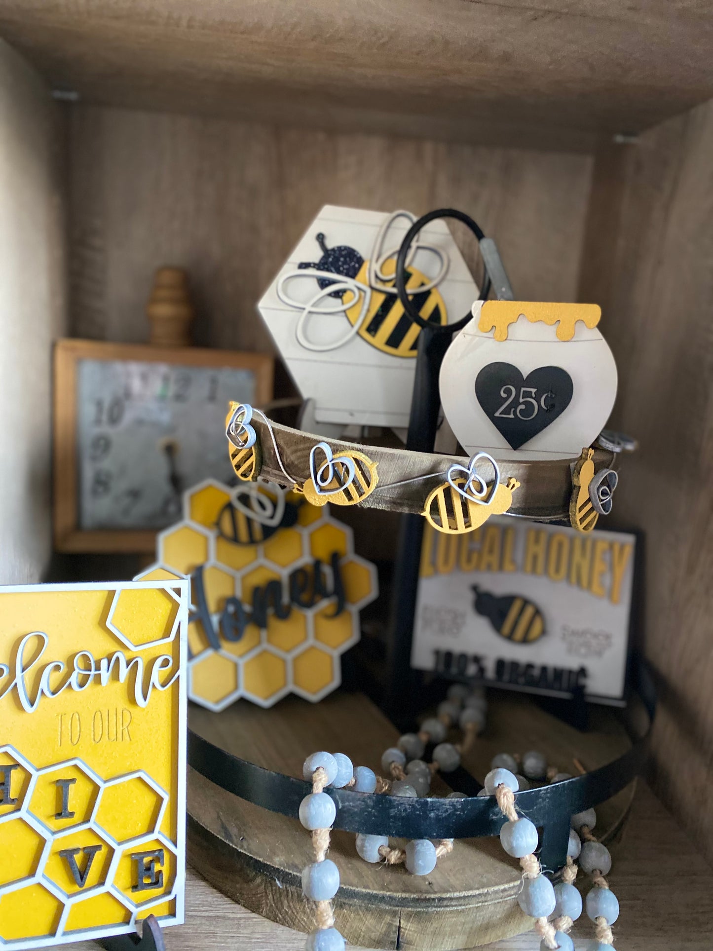 Bee Tiered Tray
