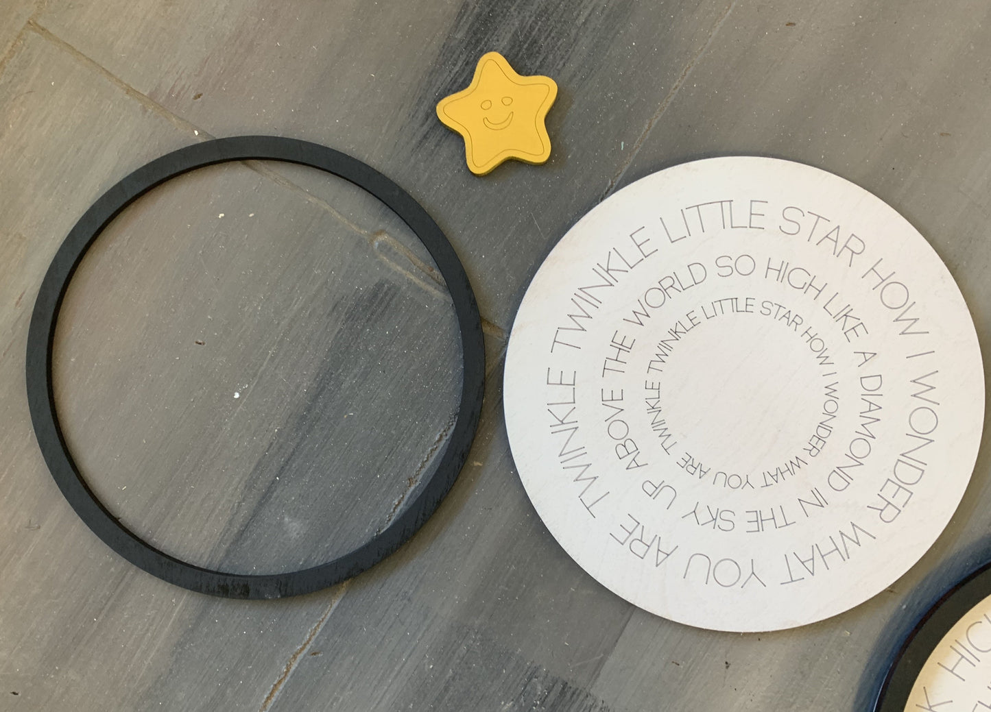 Layered Round Nursery Rhymes Laser Ready SVG File Glowforge