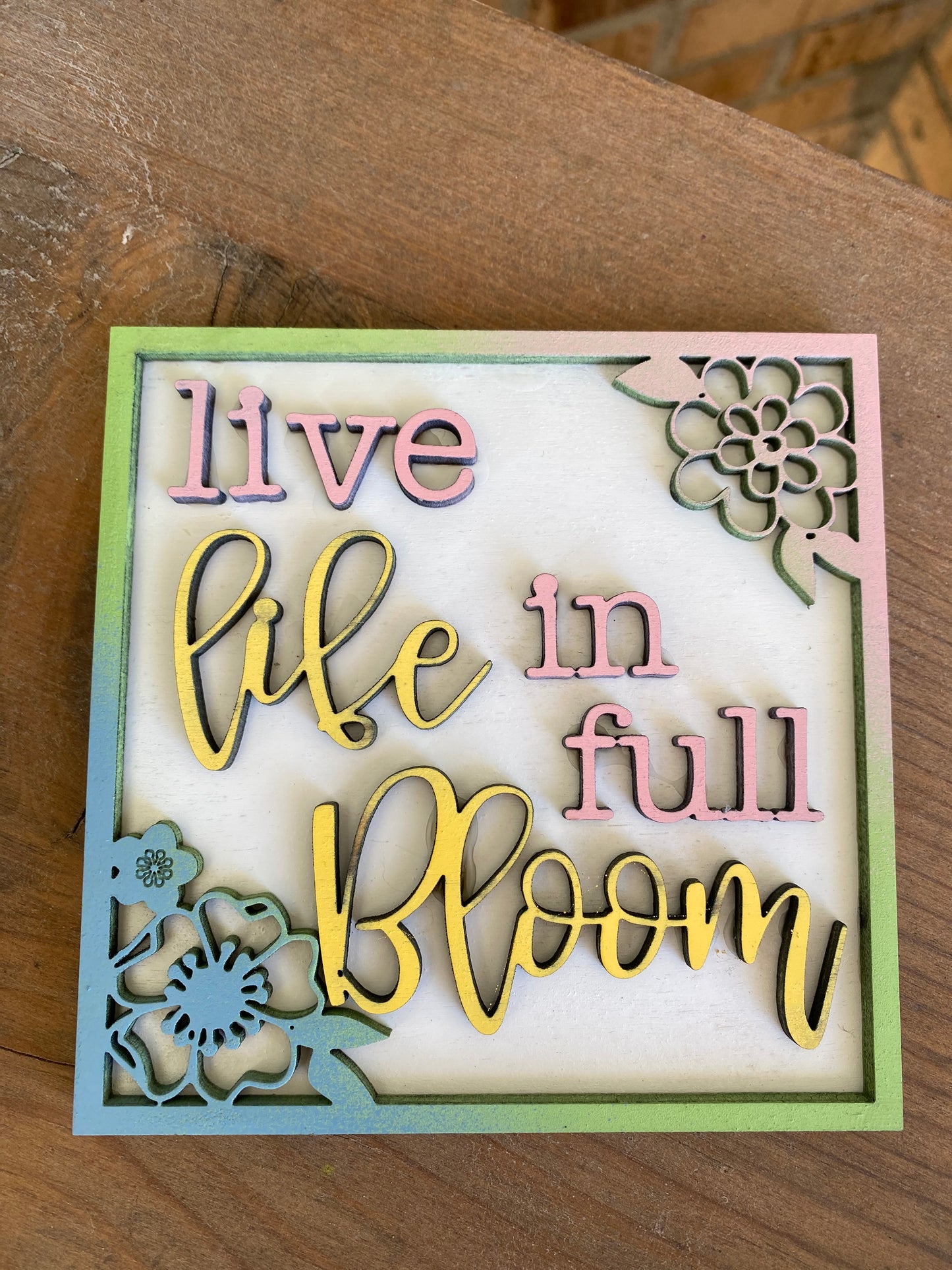 Spring Theme Tiered Tray