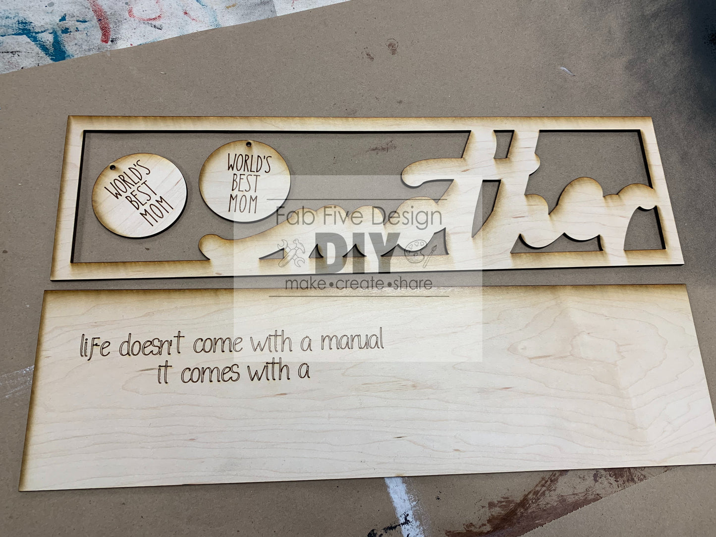 Women in Our Lives Layered Sign Bundle A: SVG Files Laser Cut Glowforge Ready