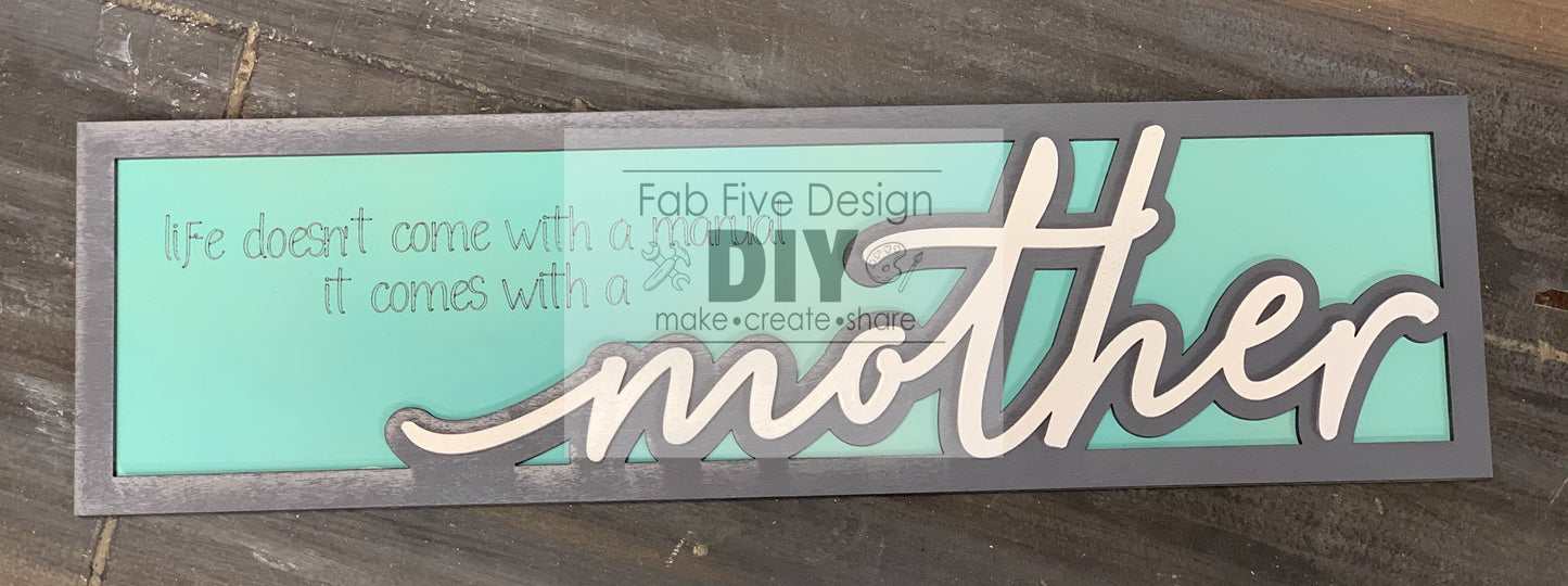 Women in Our Lives Layered Sign Bundle A: SVG Files Laser Cut Glowforge Ready