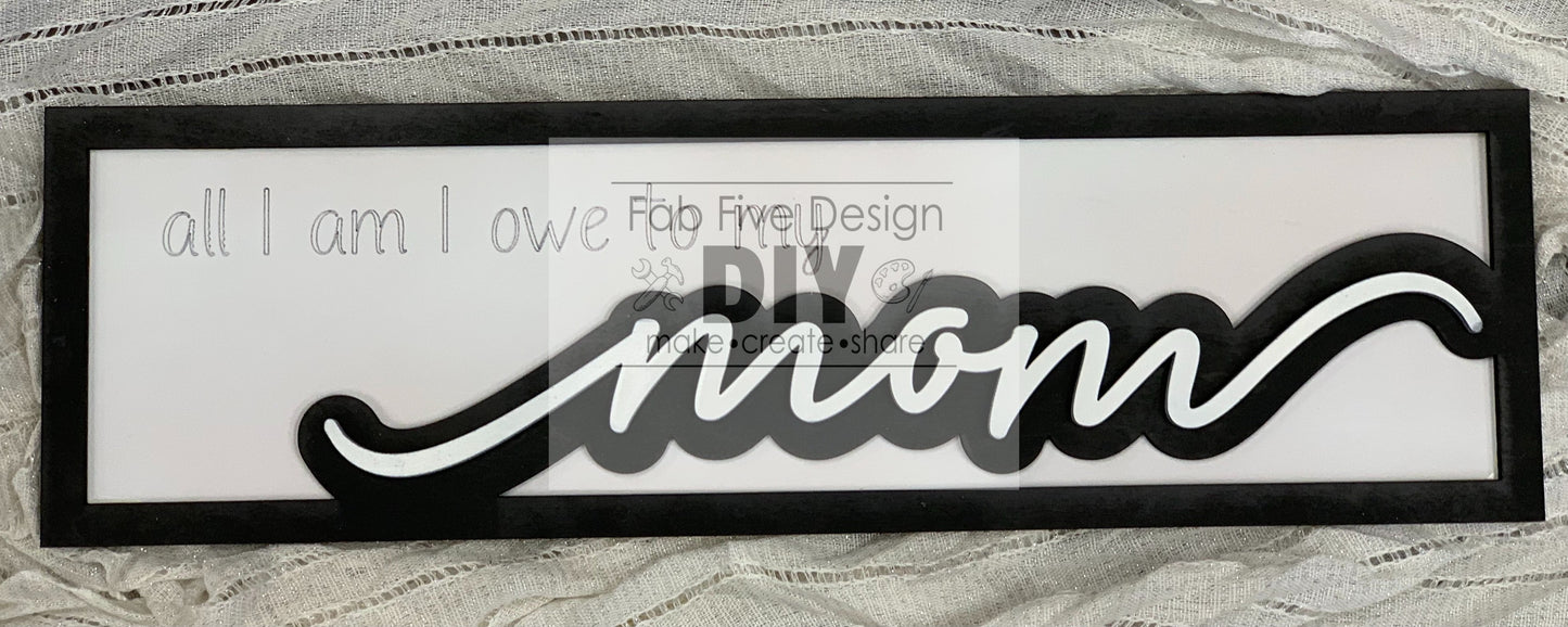 Women in Our Lives Layered Sign Bundle A: SVG Files Laser Cut Glowforge Ready
