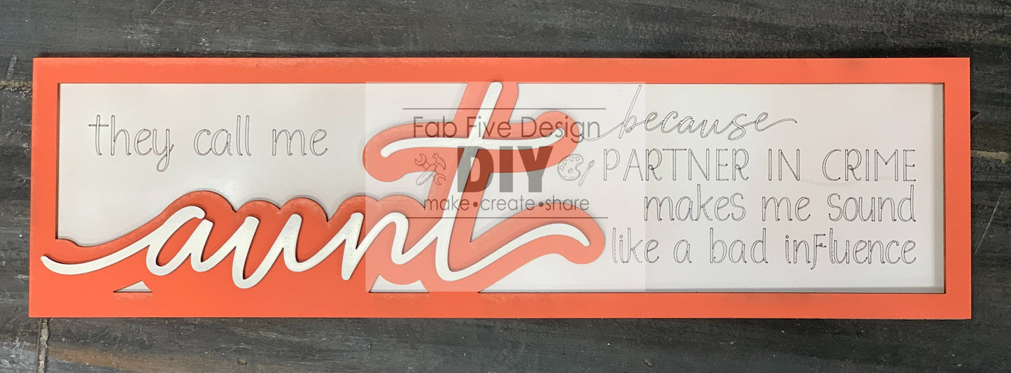 Women in Our Lives Layered Sign Bundle A: SVG Files Laser Cut Glowforge Ready
