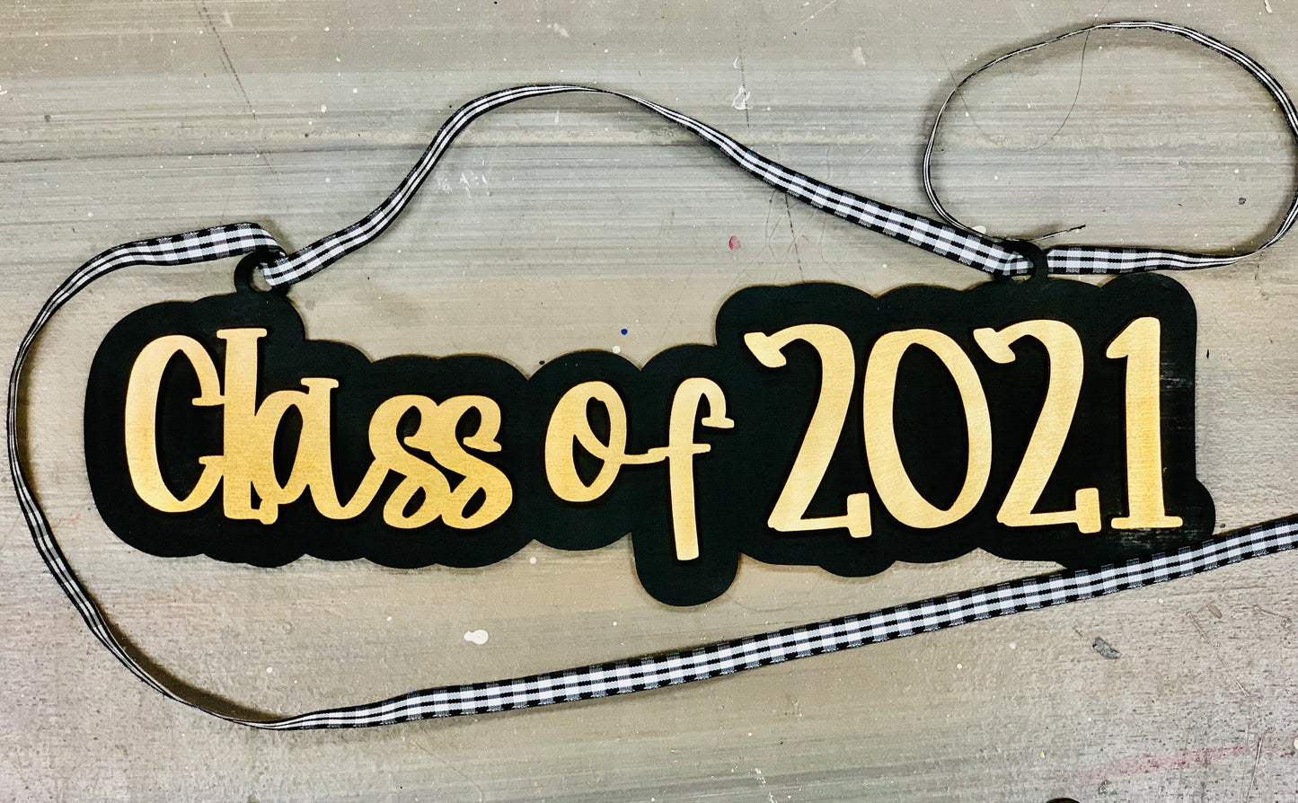 Set of 5 Graduation Signs SVG Digital Files Glowforge Thunder Laser Ready