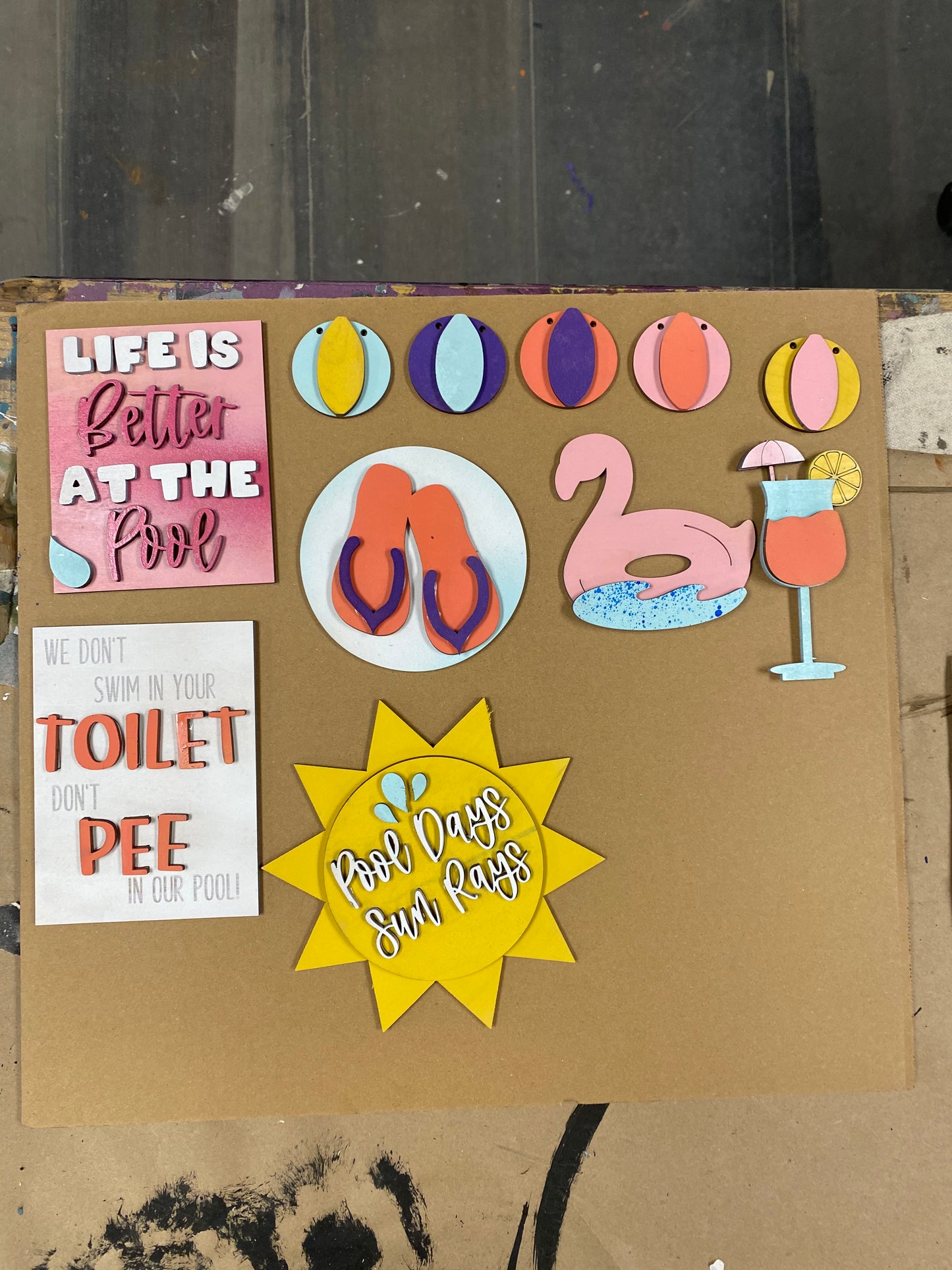 Pool Tiered Tray Kit