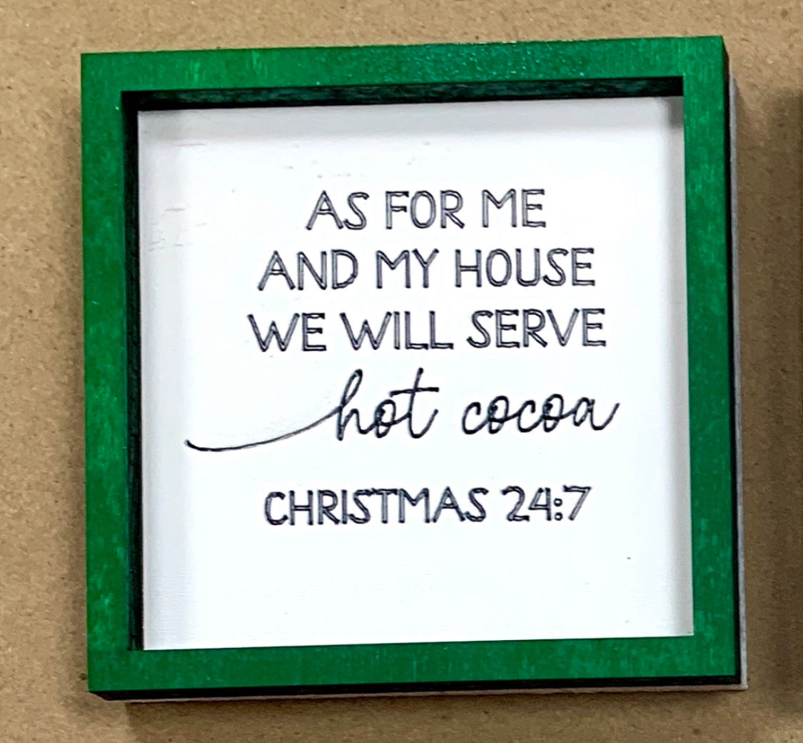 Holiday Farmhouse Miniature Christmas SVG Laser Ready File