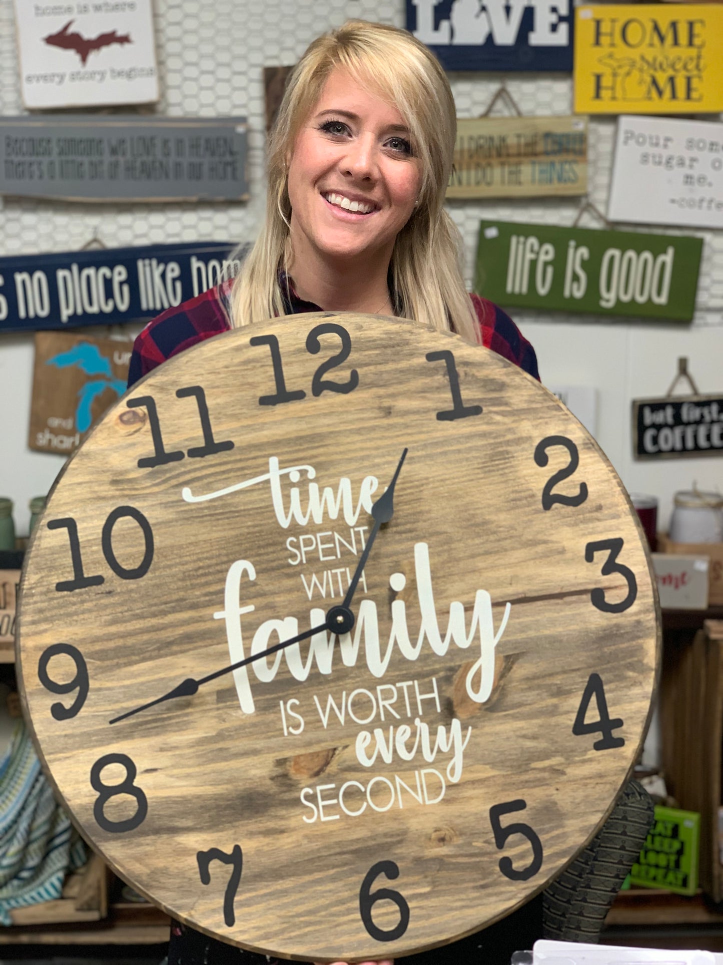 Farmhouse Clock, 24"