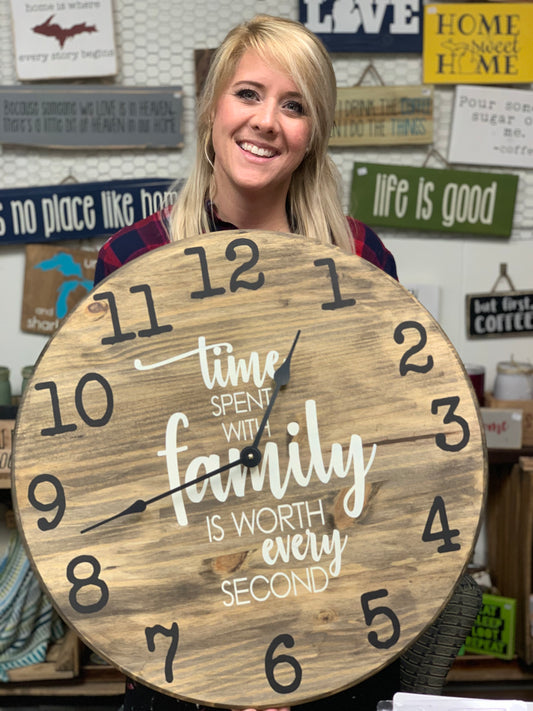 Farmhouse Clock, 24"