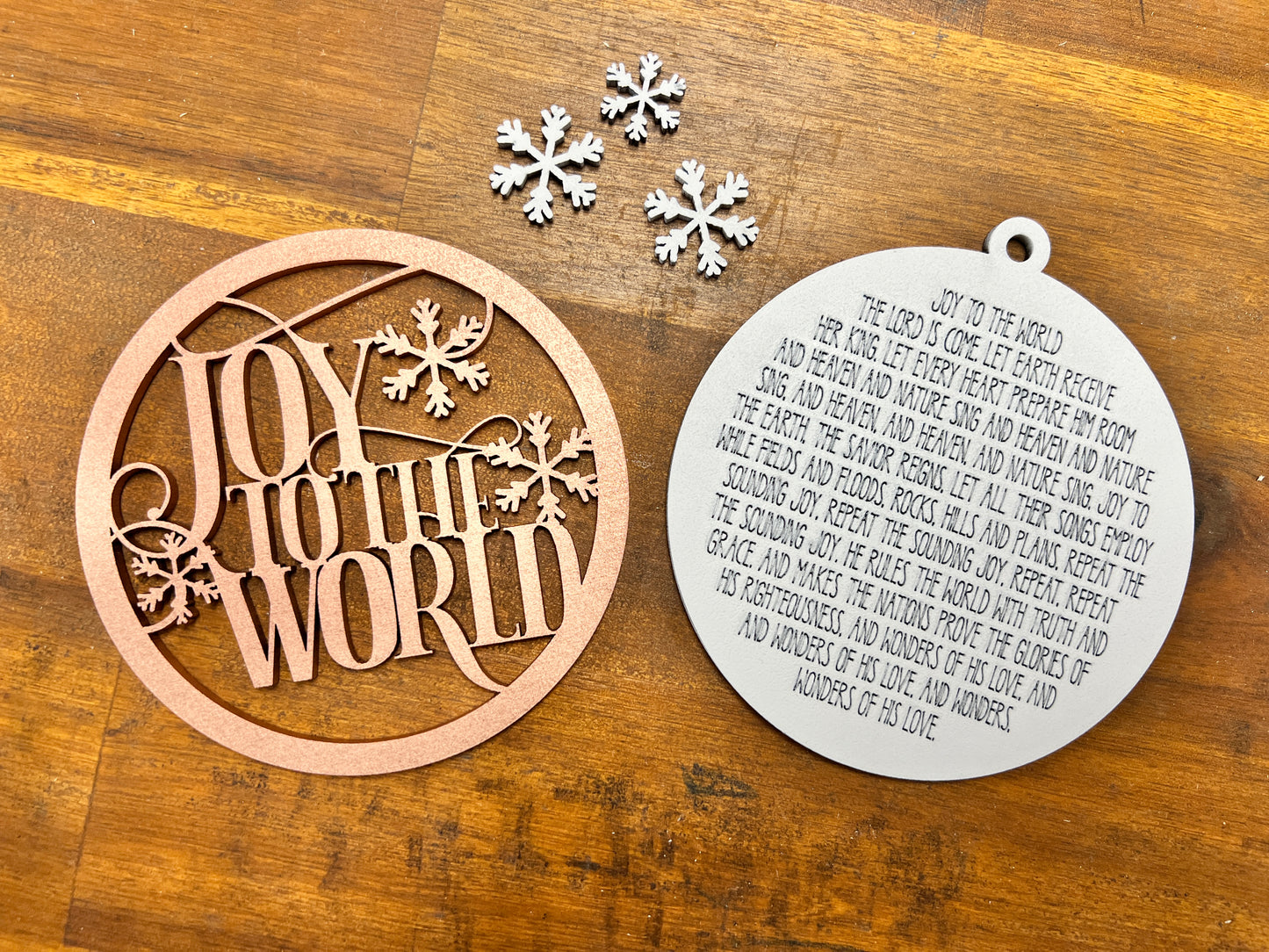 Joy to the World Ornament SVG Laser Ready File