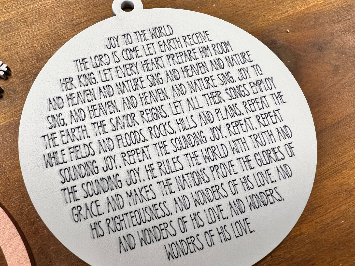 Joy to the World Ornament SVG Laser Ready File