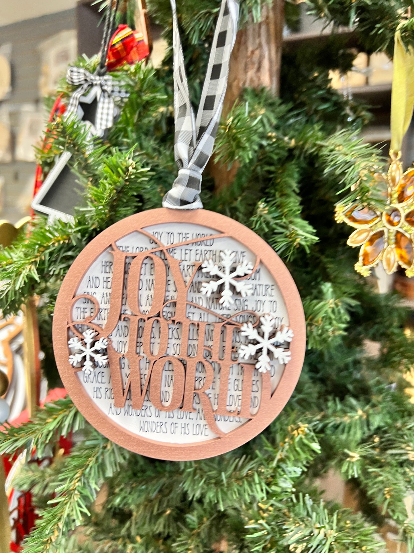 Joy to the World Ornament SVG Laser Ready File