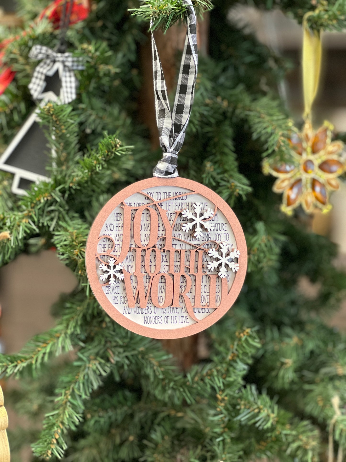 Joy to the World Ornament SVG Laser Ready File