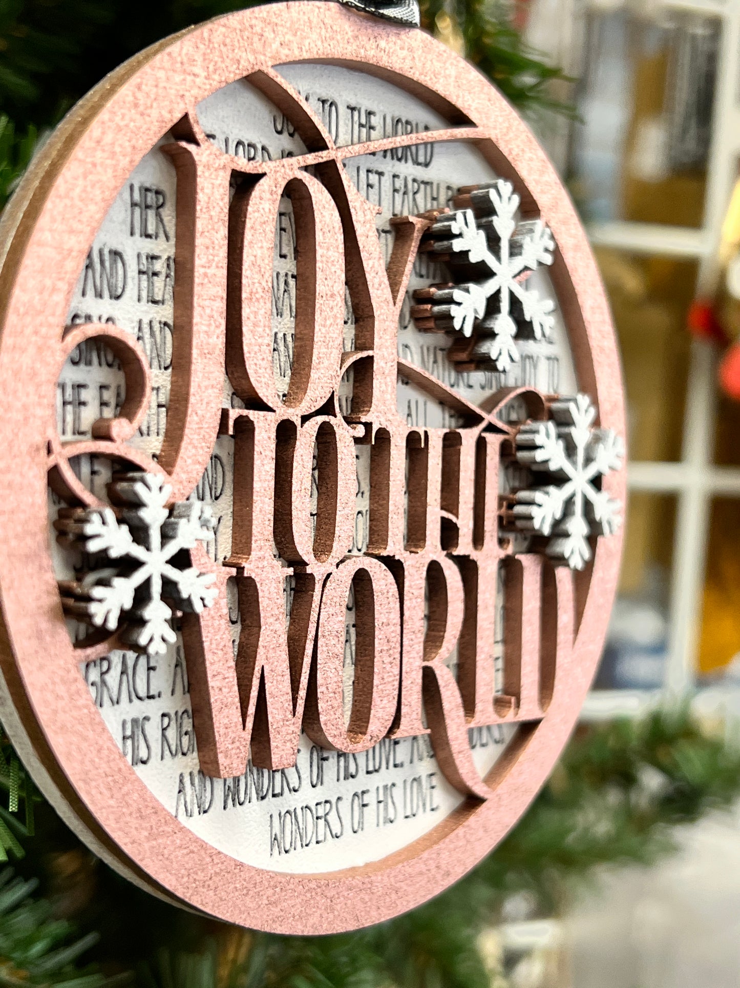 Joy to the World Ornament SVG Laser Ready File