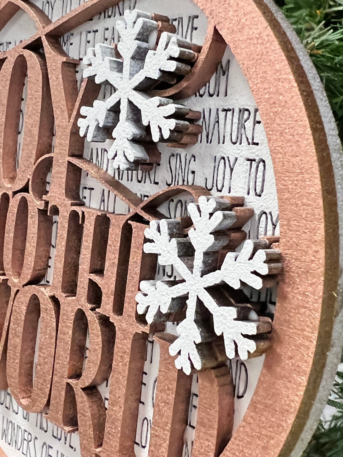 Joy to the World Ornament SVG Laser Ready File