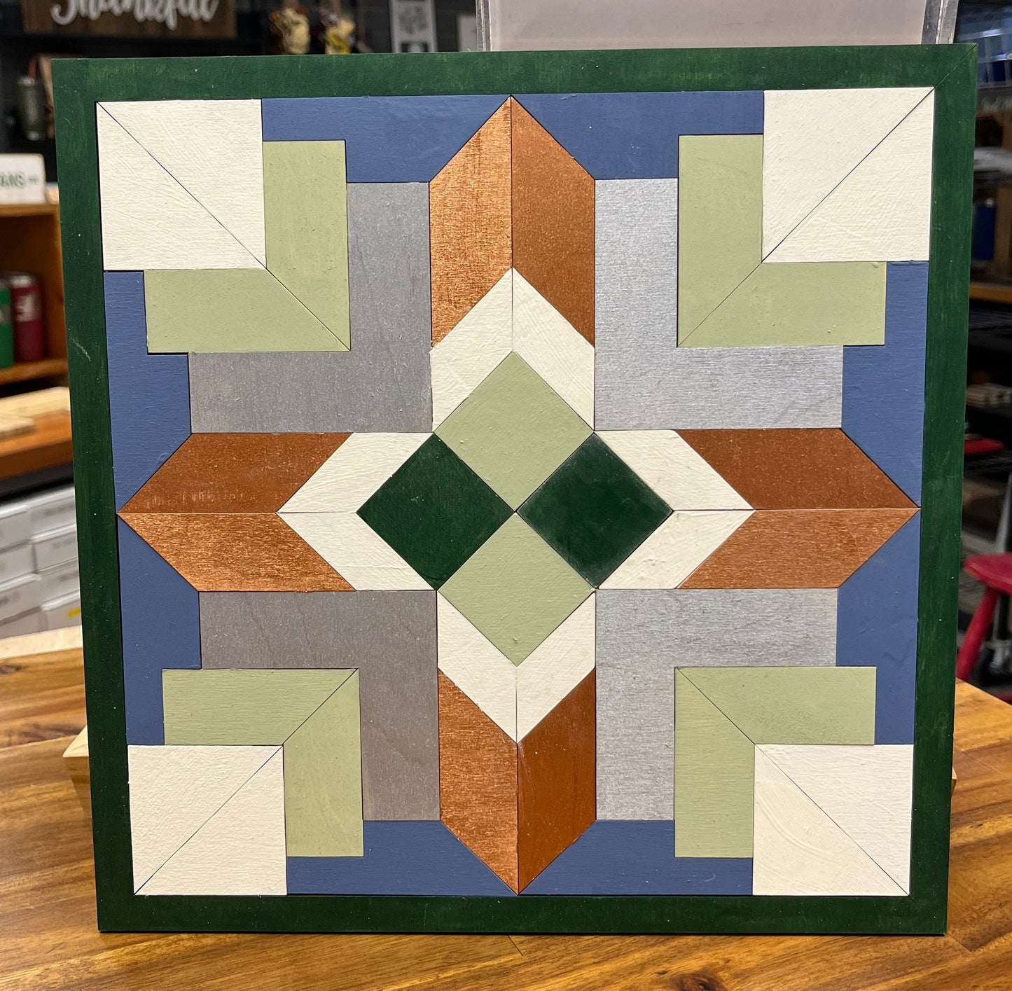 Four Corners Wood Barn Quilt
