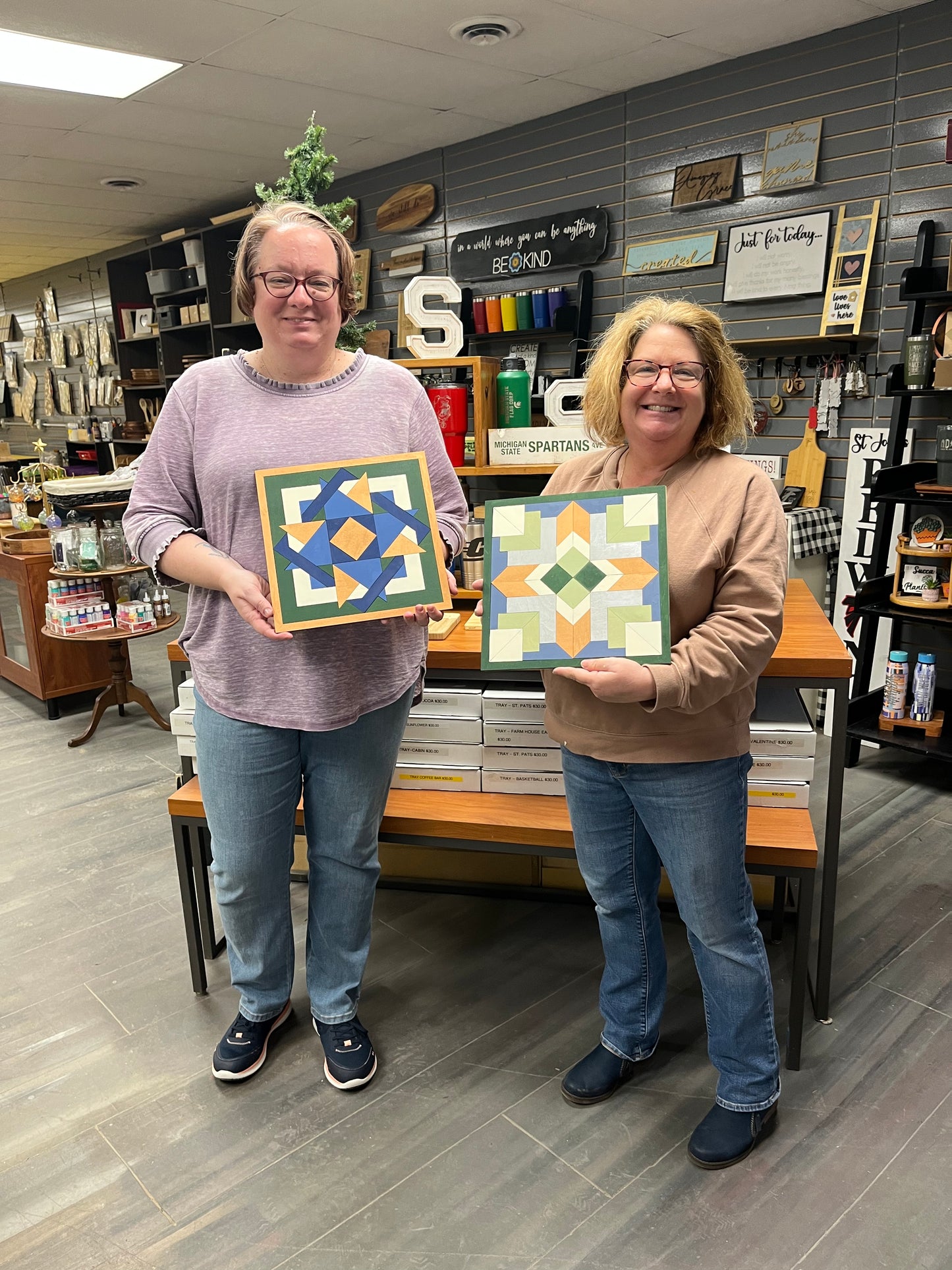 Four Corners Wood Barn Quilt