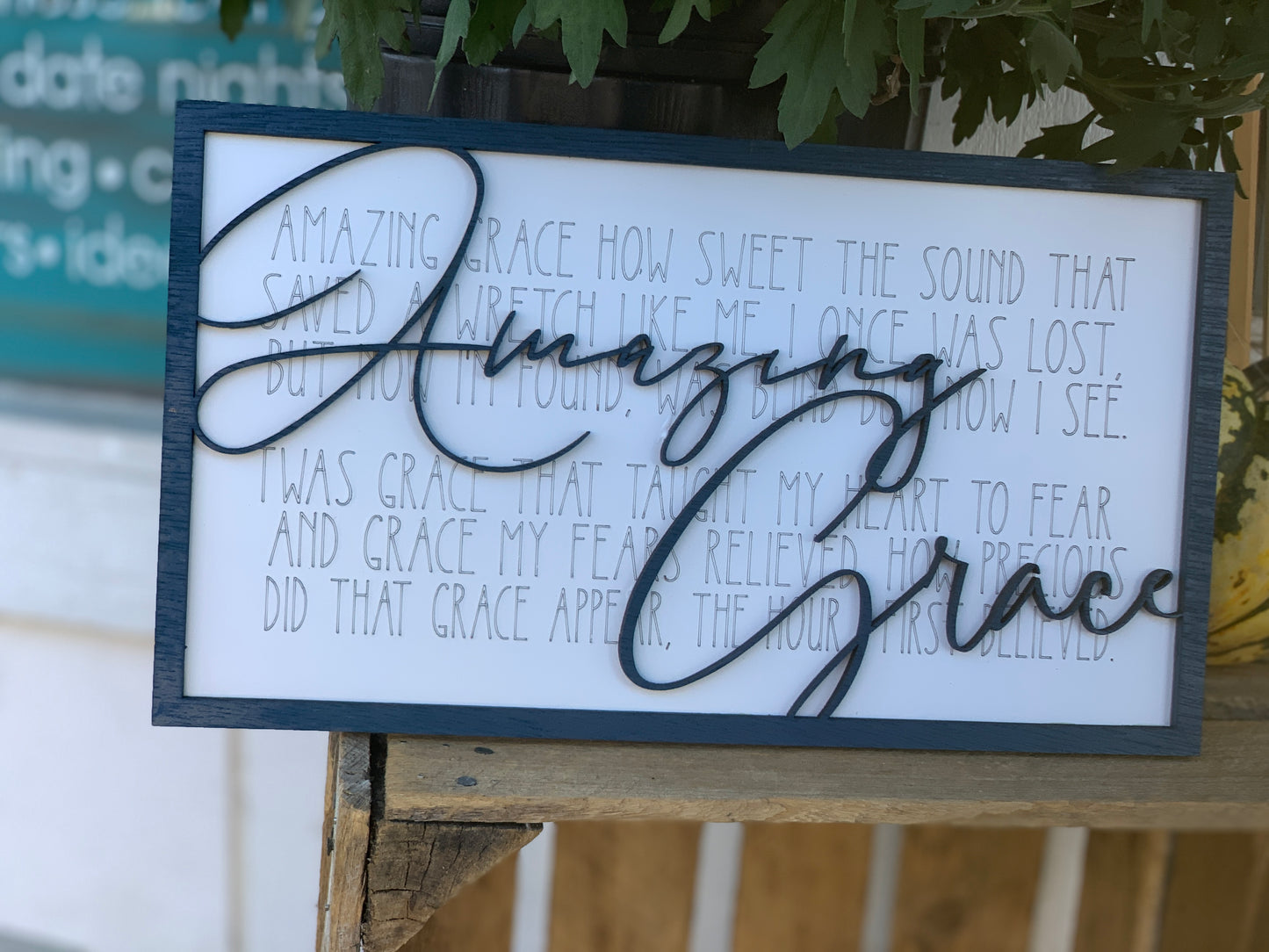 Amazing Grace: Laser Cut Wall Decor