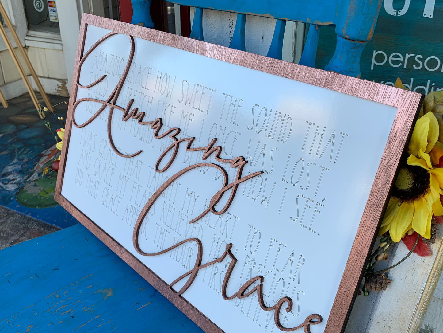 Amazing Grace: Laser Cut Wall Decor