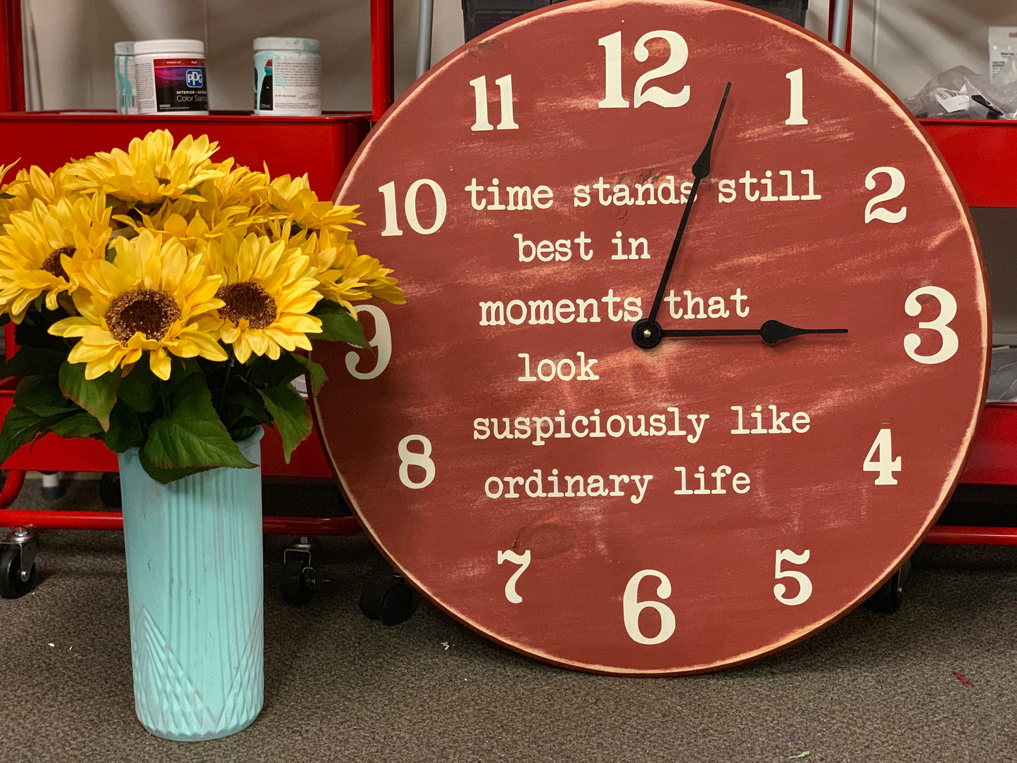 Farmhouse Clock, 18"