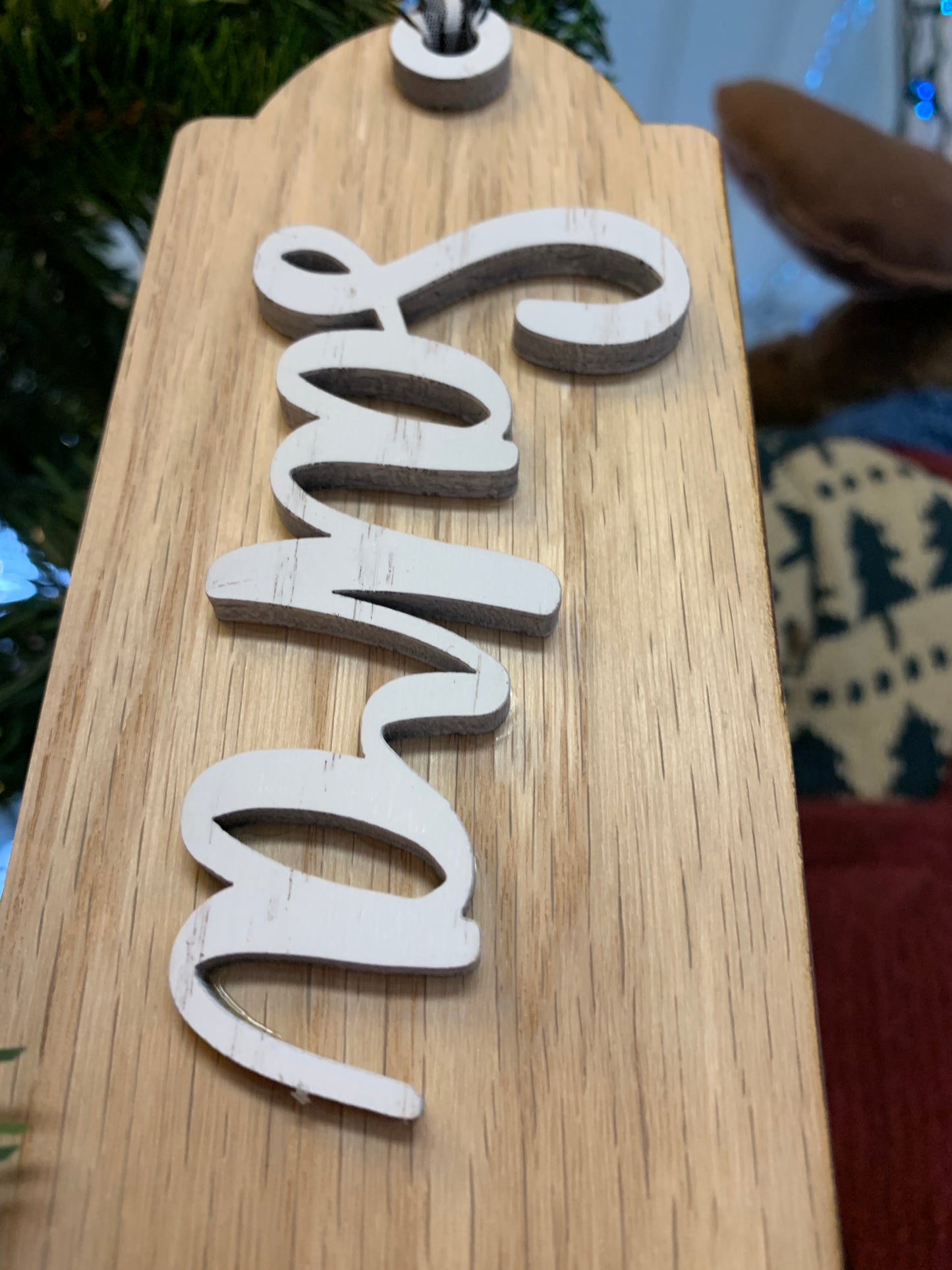 Personalized Stocking Tags