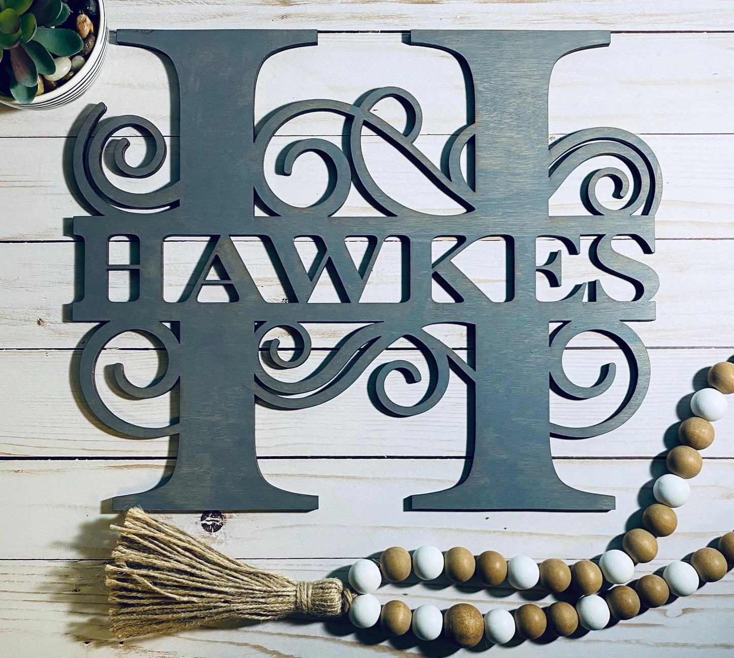 Personalized Split Letter Monogram