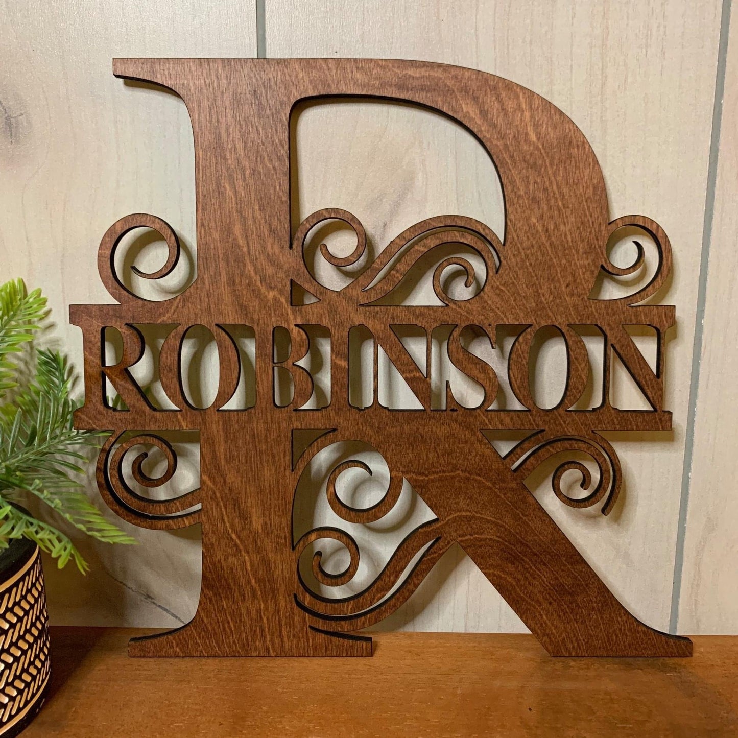 Personalized Split Letter Monogram