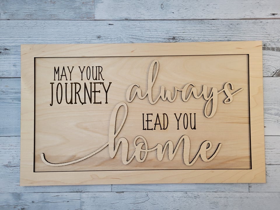 Wholesale Layered Signs, Laser Cut Wood