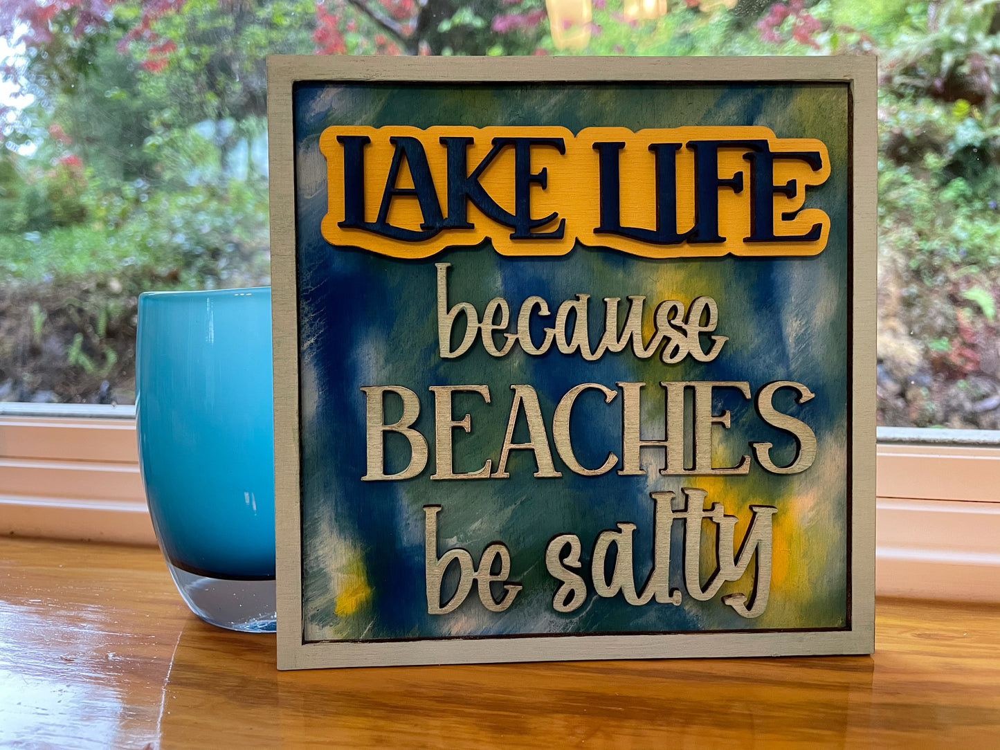 Lake Life Beaches be Salty SVG Laser Ready Glowforge Thunder File