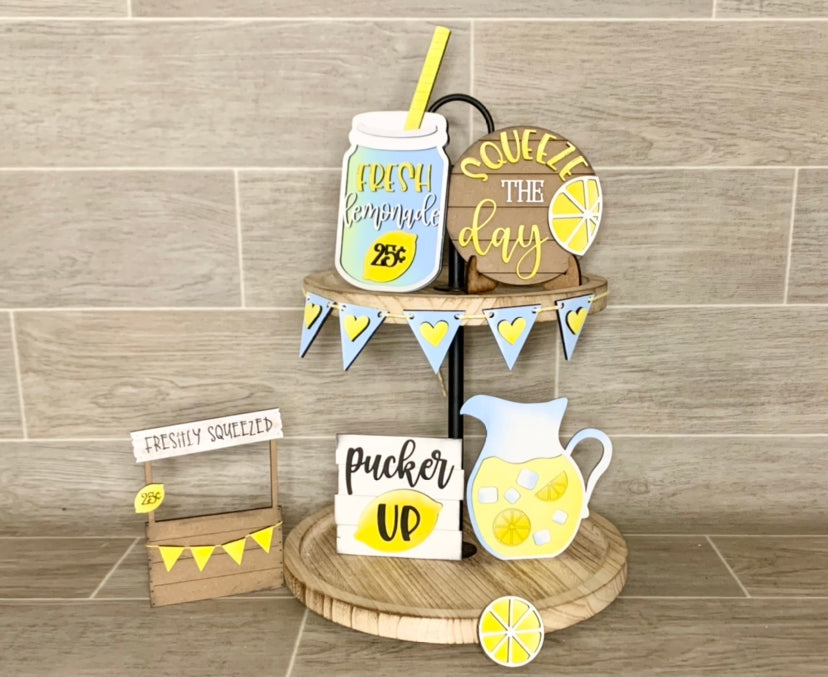 Lemon Tiered Tray Kit