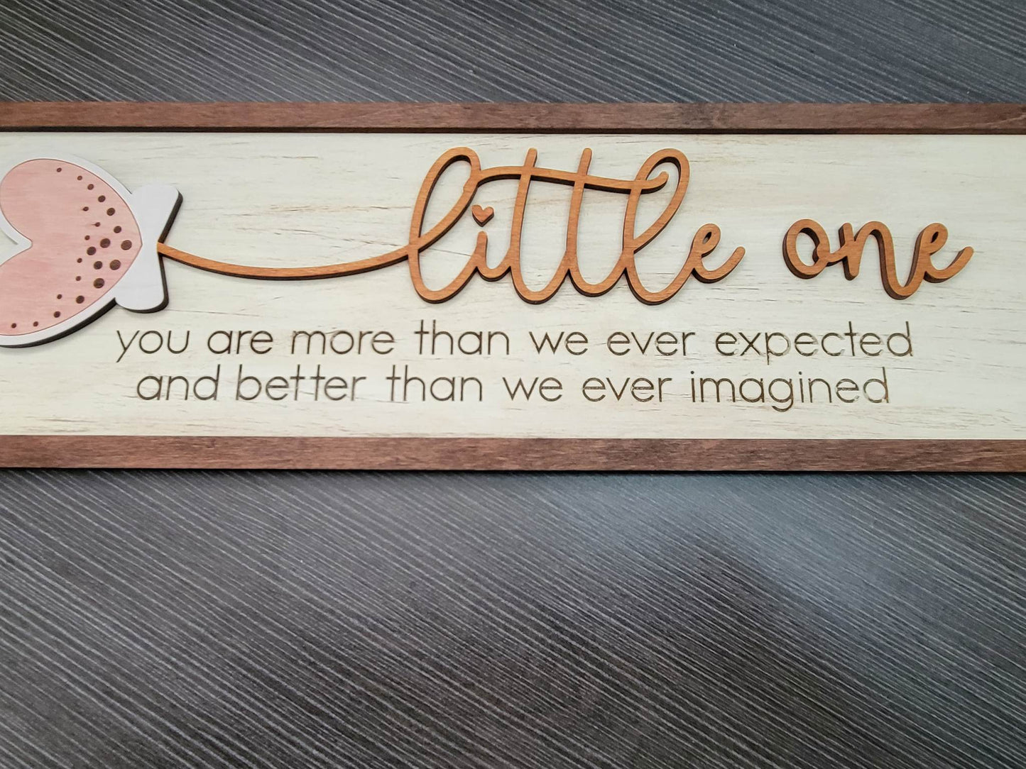 Little One Better Than We Imagined Layered SVG Laser Ready File Glowforge