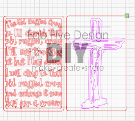 Layered Hymn: Old Rugged Cross SVG Laser Ready File GLOWFORGE