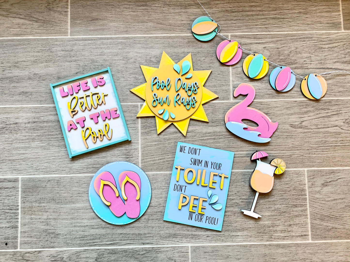 Pool Tiered Tray Kit