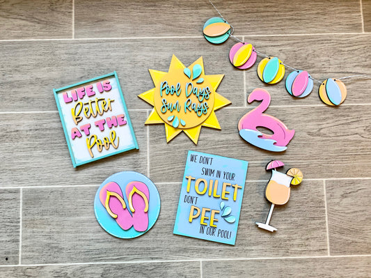 Pool Tiered Tray Kit