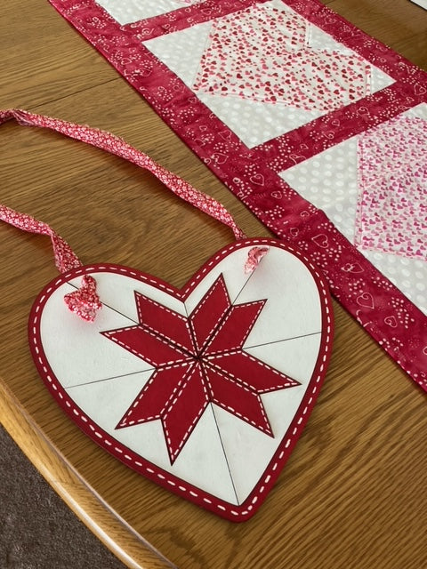 Heart Shaped Barn Quilt