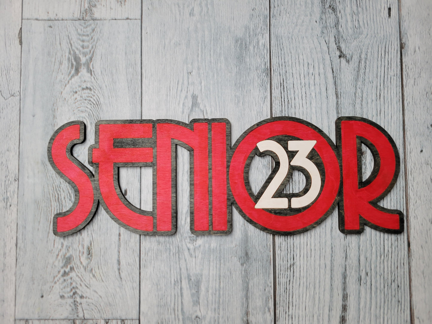 RETRO Senior 2023 Cut Out SVG Laser Ready File GLOWFORGE