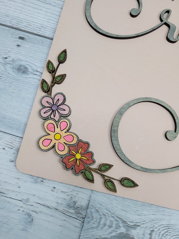 Laser Cut Wood Wall Decor: Her Children Rise Up and Call Her Blessed Proverbs 31:28