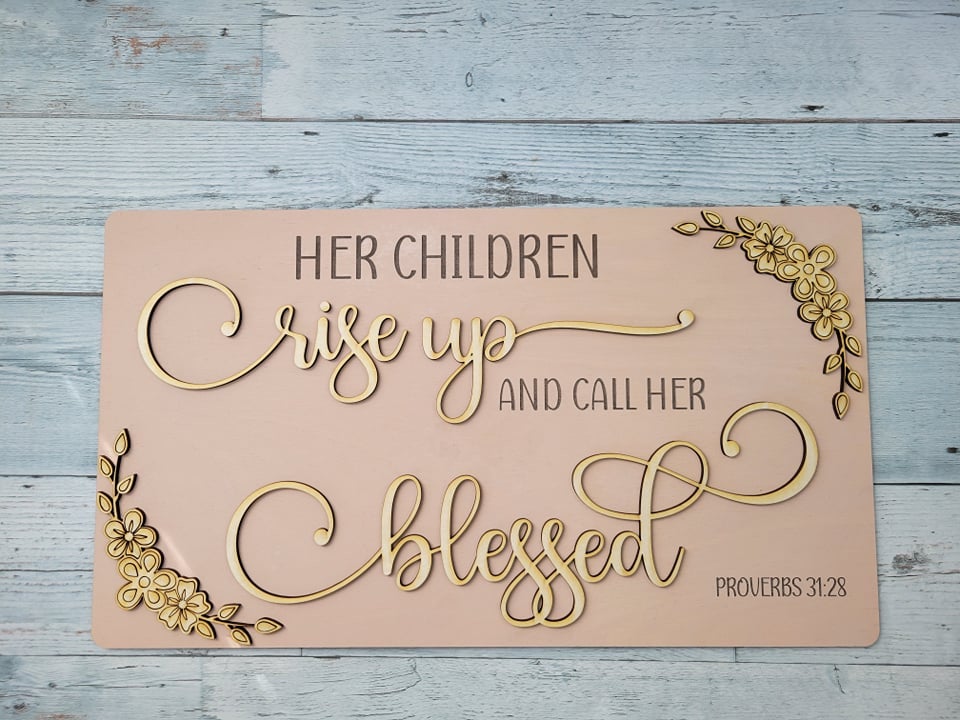 Wholesale Layered Signs, Laser Cut Wood